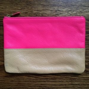 J.crew leather pouch